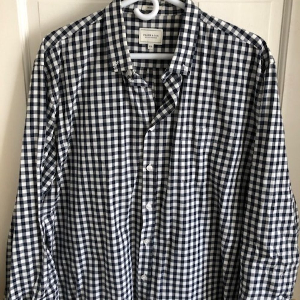 Frank and Oak Black and White XXL Shirt